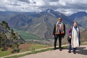 My colleague and me in the Andes